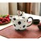 Ceramic Cow-Print Cat Teapot, Home Decoration Gift Idea Pottery Tea Pot Infuser